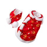 Maxbell Dog Chinese New Year Costume with A Scarf Vest for Cats Small Dogs Puppy