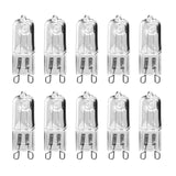 Maxbell 10Pcs 33W Halogen Lamps G9 Light Bulbs for Desk Lamp Floor Lamp Wall Sconces