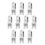 Maxbell 10Pcs 33W Halogen Lamps G9 Light Bulbs for Desk Lamp Floor Lamp Wall Sconces