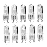 Maxbell 10Pcs 33W Halogen Lamps G9 Light Bulbs for Desk Lamp Floor Lamp Wall Sconces