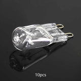 Maxbell 10Pcs 33W Halogen Lamps G9 Light Bulbs for Desk Lamp Floor Lamp Wall Sconces