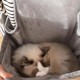 Maxbell Cat Holder Apron Puppy Kitten Small Dog Cat Carrier Chest for Travel Walking Gray