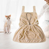 Maxbell Cat Holder Apron Puppy Kitten Small Dog Cat Carrier Chest for Travel Walking Beige
