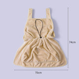 Maxbell Cat Holder Apron Puppy Kitten Small Dog Cat Carrier Chest for Travel Walking Beige