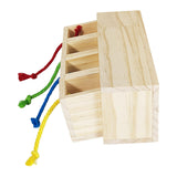 Maxbell Foraging Bird Toy Training Chew Toy Intelligence Toy for Parakeets Anchovies