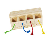 Maxbell Foraging Bird Toy Training Chew Toy Intelligence Toy for Parakeets Anchovies