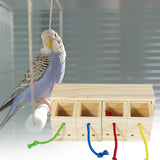 Maxbell Foraging Bird Toy Training Chew Toy Intelligence Toy for Parakeets Anchovies
