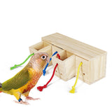 Maxbell Foraging Bird Toy Training Chew Toy Intelligence Toy for Parakeets Anchovies