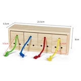 Maxbell Foraging Bird Toy Training Chew Toy Intelligence Toy for Parakeets Anchovies