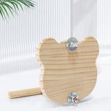 Maxbell Wood Bird Mirror Bird Parakeet Mirror for Parakeets Cockatiels Finches