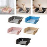 Maxbell Dog Toilet Portable Dog Training Potty Tray for Small Animals Indoor Outdoor Gray
