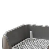 Maxbell Dog Toilet Portable Dog Training Potty Tray for Small Animals Indoor Outdoor Gray
