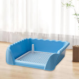 Maxbell Dog Toilet Portable Dog Training Potty Tray for Small Animals Indoor Outdoor Blue