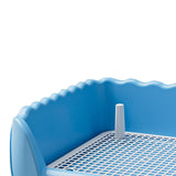 Maxbell Dog Toilet Portable Dog Training Potty Tray for Small Animals Indoor Outdoor Blue