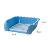 Maxbell Dog Toilet Portable Dog Training Potty Tray for Small Animals Indoor Outdoor Blue