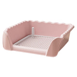 Maxbell Dog Toilet Portable Dog Training Potty Tray for Small Animals Indoor Outdoor Pink