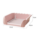 Maxbell Dog Toilet Portable Dog Training Potty Tray for Small Animals Indoor Outdoor Pink