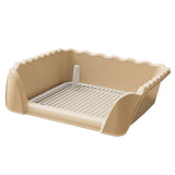 Maxbell Dog Toilet Portable Dog Training Potty Tray for Small Animals Indoor Outdoor Coffee