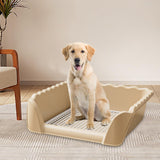 Maxbell Dog Toilet Portable Dog Training Potty Tray for Small Animals Indoor Outdoor Coffee
