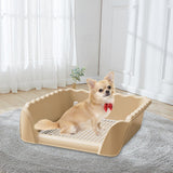 Maxbell Dog Toilet Portable Dog Training Potty Tray for Small Animals Indoor Outdoor Coffee