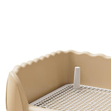 Maxbell Dog Toilet Portable Dog Training Potty Tray for Small Animals Indoor Outdoor Coffee