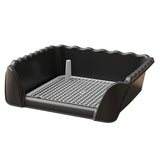 Maxbell Dog Toilet Portable Dog Training Potty Tray for Small Animals Indoor Outdoor Black