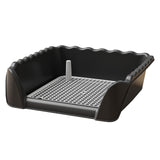 Maxbell Dog Toilet Portable Dog Training Potty Tray for Small Animals Indoor Outdoor Black