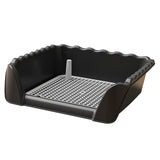 Maxbell Dog Toilet Portable Dog Training Potty Tray for Small Animals Indoor Outdoor Black