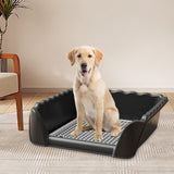 Maxbell Dog Toilet Portable Dog Training Potty Tray for Small Animals Indoor Outdoor Black