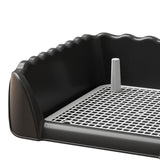 Maxbell Dog Toilet Portable Dog Training Potty Tray for Small Animals Indoor Outdoor Black