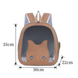Maxbell Dog Backpack Carrier for Dogs Puppy Rabbits Carrying Bag for Camping Outdoor brown