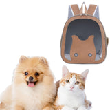 Maxbell Dog Backpack Carrier for Dogs Puppy Rabbits Carrying Bag for Camping Outdoor brown