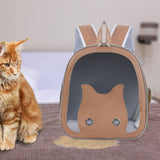 Maxbell Dog Backpack Carrier for Dogs Puppy Rabbits Carrying Bag for Camping Outdoor brown