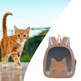 Maxbell Dog Backpack Carrier for Dogs Puppy Rabbits Carrying Bag for Camping Outdoor brown