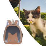 Maxbell Dog Backpack Carrier for Dogs Puppy Rabbits Carrying Bag for Camping Outdoor brown