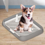 Maxbell Dog Toilet Detachable Anti Splashing Removable Post for Indoor Puppy Outdoor gray