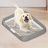 Maxbell Dog Toilet Detachable Anti Splashing Removable Post for Indoor Puppy Outdoor gray