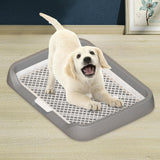 Maxbell Dog Toilet Detachable Anti Splashing Removable Post for Indoor Puppy Outdoor gray