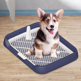 Maxbell Dog Toilet Detachable Anti Splashing Removable Post for Indoor Puppy Outdoor blue