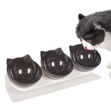 Maxbell Raised Cat Bowls Durable Cat Food and Water Bowl for Indoor Cats Puppy Black