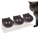 Maxbell Raised Cat Bowls Durable Cat Food and Water Bowl for Indoor Cats Puppy Black