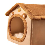 Maxbell Cat Sleeping Nest Bed Zipper Cartoon for Dog Dog Removable Pet Dog Cat House 40cmx35cmx38cm