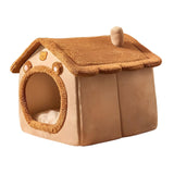 Maxbell Cat Sleeping Nest Bed Zipper Cartoon for Dog Dog Removable Pet Dog Cat House 40cmx35cmx38cm