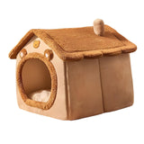 Maxbell Cat Sleeping Nest Bed Zipper Cartoon for Dog Dog Removable Pet Dog Cat House 40cmx35cmx38cm