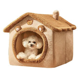 Maxbell Cat Sleeping Nest Bed Zipper Cartoon for Dog Dog Removable Pet Dog Cat House 45cmx40cmx45cm