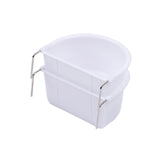 Maxbell 2Pcs Bird Feeding Dish Bird Food Tray for Small Animals Cockatiels Lovebirds 10.9cmx9.8cmx5.4cm