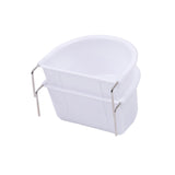 Maxbell 2Pcs Bird Feeding Dish Bird Food Tray for Small Animals Cockatiels Lovebirds 10.9cmx9.8cmx5.4cm