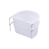 Maxbell 2Pcs Bird Feeding Dish Bird Food Tray for Small Animals Cockatiels Lovebirds 10.9cmx9.8cmx5.4cm