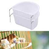 Maxbell 2Pcs Bird Feeding Dish Bird Food Tray for Small Animals Cockatiels Lovebirds 10.9cmx9.8cmx5.4cm