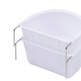 Maxbell 2Pcs Bird Feeding Dish Bird Food Tray for Small Animals Cockatiels Lovebirds 10.9cmx9.8cmx5.4cm